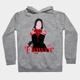 jisoo flower silhouette design Hoodie